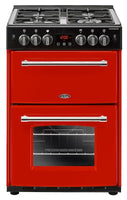Belling Farmhouse 60G 60cm Gas Cooker with Electric Grill - Red
