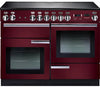 Rangemaster Professional Plus PROP110EICY/C 110cm Electric Range Cooker with Induction Hob - Cranberry/Chrome Trim