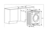 CDA CI327 7Kg Integrated Washing Machine 1400 rpm - White - B Rated