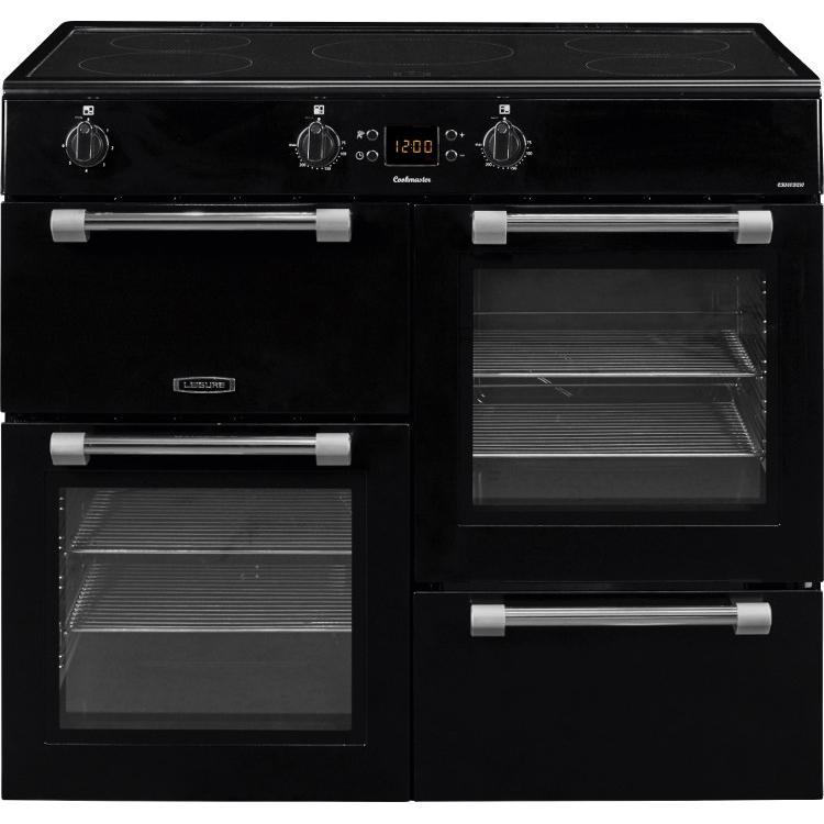 Leisure Cookmaster CK100D210K Electric Range Cooker with Induction Hob - Black