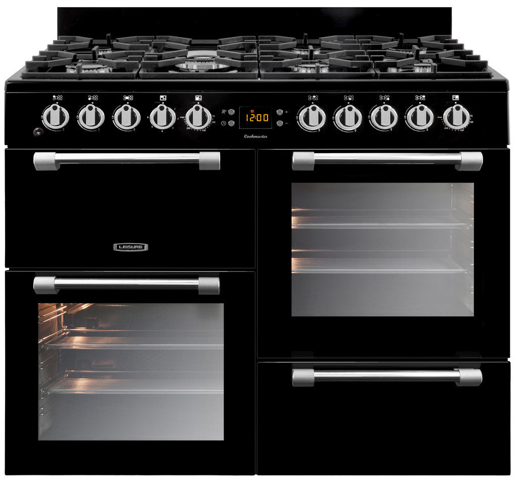 Leisure Cookmaster 100 Gas Range Cooker Black - Moores Appliances Ltd.