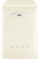 Smeg 50's Style DFFABCR Standard Dishwasher - Cream - B Rated