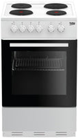 Beko ESP50W 50cm Electric Cooker with Solid Plate Hob - White