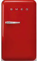 Smeg 50's Style Right Hand Hinge FAB10RRD5 55cm Fridge with Ice Box - Red - E Rated