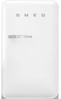 Smeg 50's Style Right Hand Hinge FAB10RWH5 55cm Fridge with Ice Box - White - E Rated