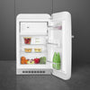 Smeg 50's Style Right Hand Hinge FAB10RWH5 55cm Fridge with Ice Box - White - E Rated