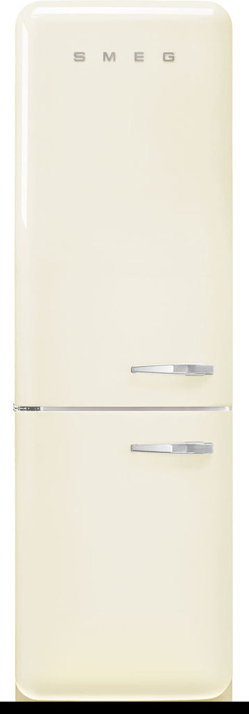 Smeg 50's Style Left Hand Hinge FAB32LCR5UK 60cm Frost Free Fridge Freezer - Cream - D Rated