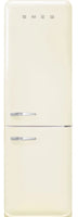 Smeg 50's Style Right Hand Hinge FAB32RCR5UK 60cm Frost Free Fridge Freezer - Cream - D Rated