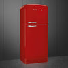 Smeg 50's Style Right Hand Hinge FAB50RRD5 81cm Fridge Freezer - Red - E Rated