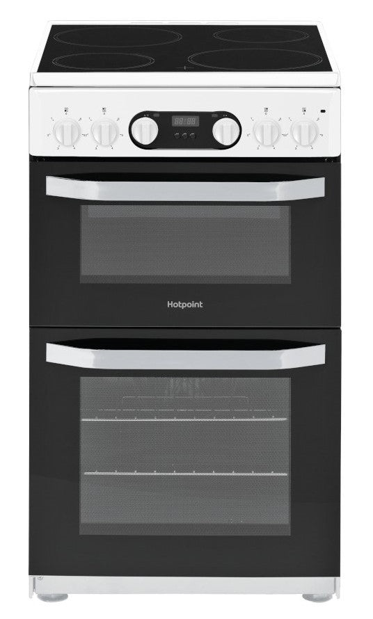 Hotpoint HD5V93CCW 50cm Electric Cooker with Ceramic Hob - White