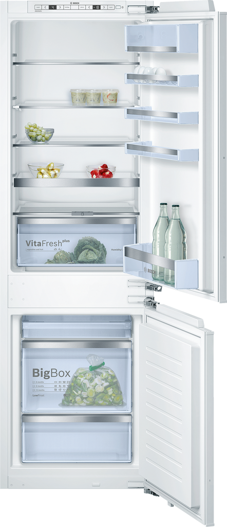 Bosch Serie 6 KIS86AFE0G Integrated Fridge Freezer with Fixed Door Fixing Kit - White - E Rated