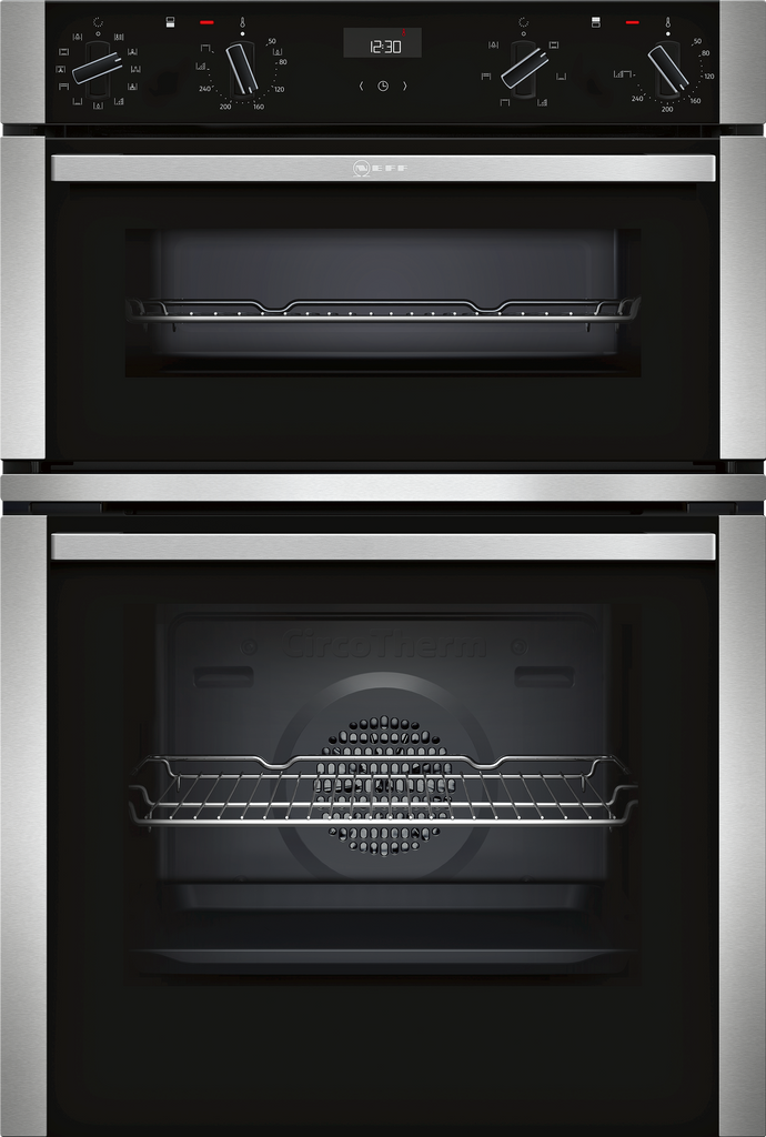 NEFF N50 U1ACE5HN0B Built In Double Oven - Stainless Steel