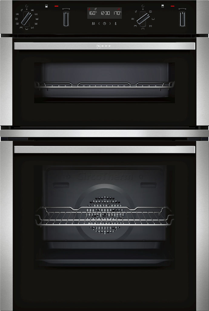 NEFF N50 U2ACM7HH0B Wifi Connected Built In Double Oven - Stainless Steel