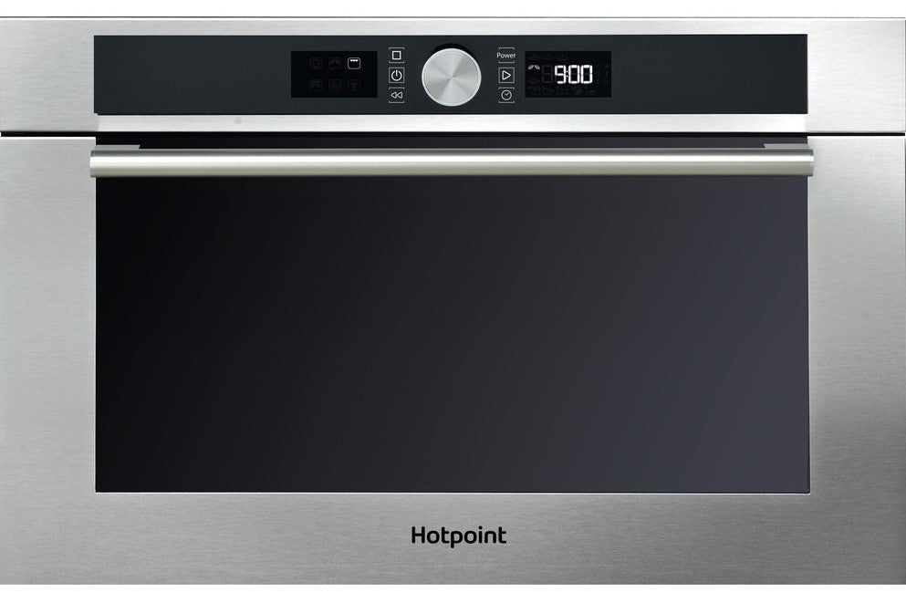 Hotpoint MD454IXH Built In Microwave with Grill - Stainless Steel