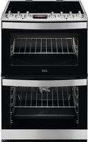 AEG CIB6742ACM 60cm Electric Cooker with Induction Hob - Stainless Steel