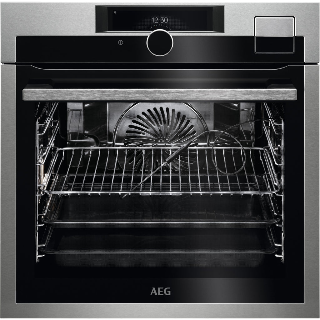AEG BSE998330M Wifi Connected Built In Electric Single Oven - Stainless Steel