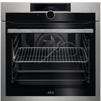 AEG BPE948730M Wifi Connected Built In Electric Single Oven - Stainless Steel