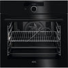 AEG BSK978330B Wifi Connected Built In Electric Single Oven with Steam Function - Black