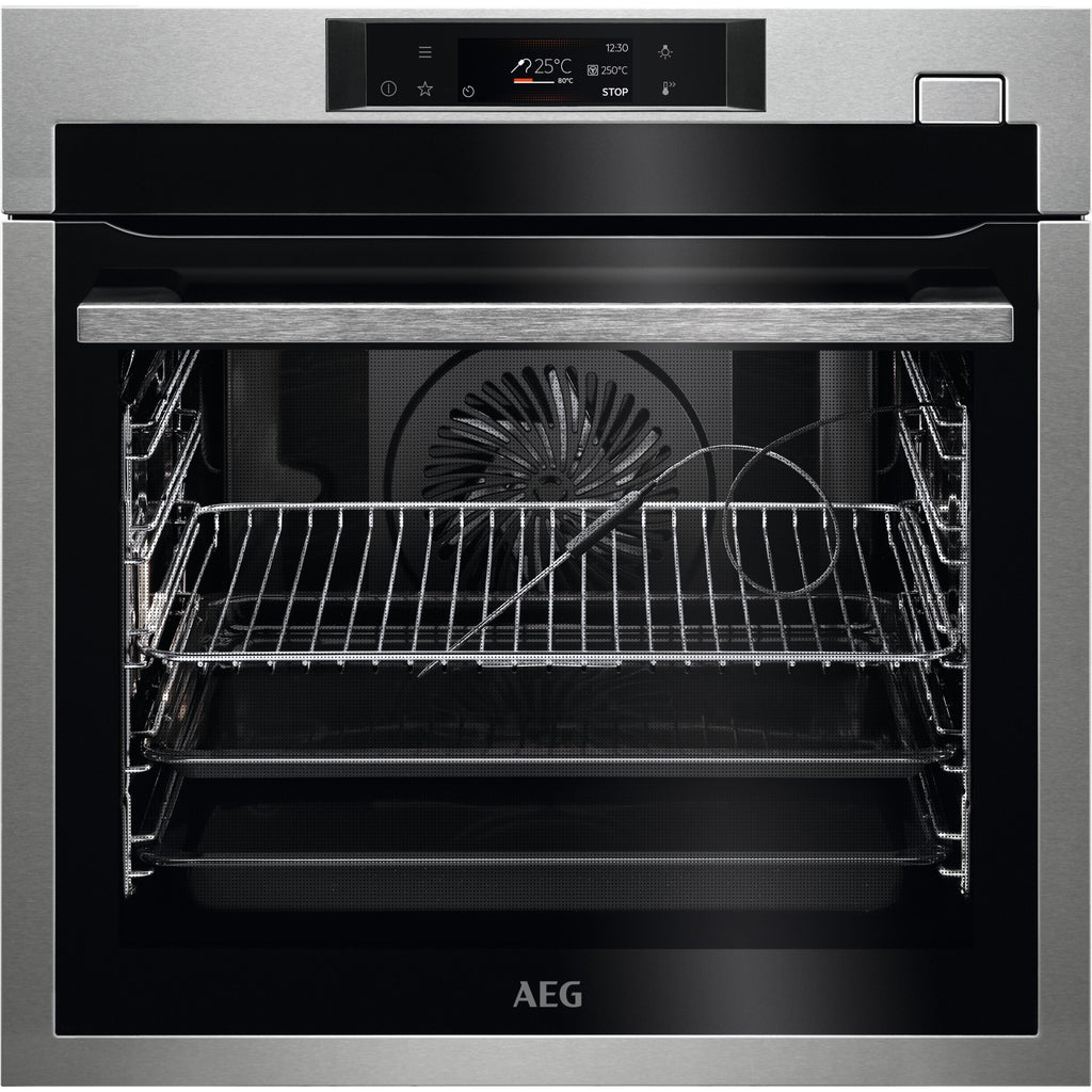 AEG BSE772380M Built In Electric Single Oven with Steam Function - Stainless Steel