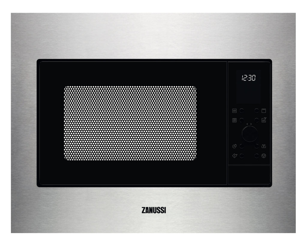 Zanussi ZMSN4CX Built in Microwave with Grill - Stainless Steel