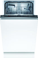 Bosch Serie 2 SPV2HKX39G Wifi Connected Integrated Slimline Integrated Dishwasher - Black Control Panel - E Rated