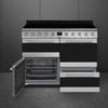 Smeg Symphony SYD4110I-1 110cm Electric Range Cooker with Induction Hob - Stainless Steel