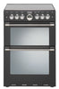 Stoves Sterling 600G Gas Double Oven Cooker 600mm Wide Black - Moores Appliances Ltd.