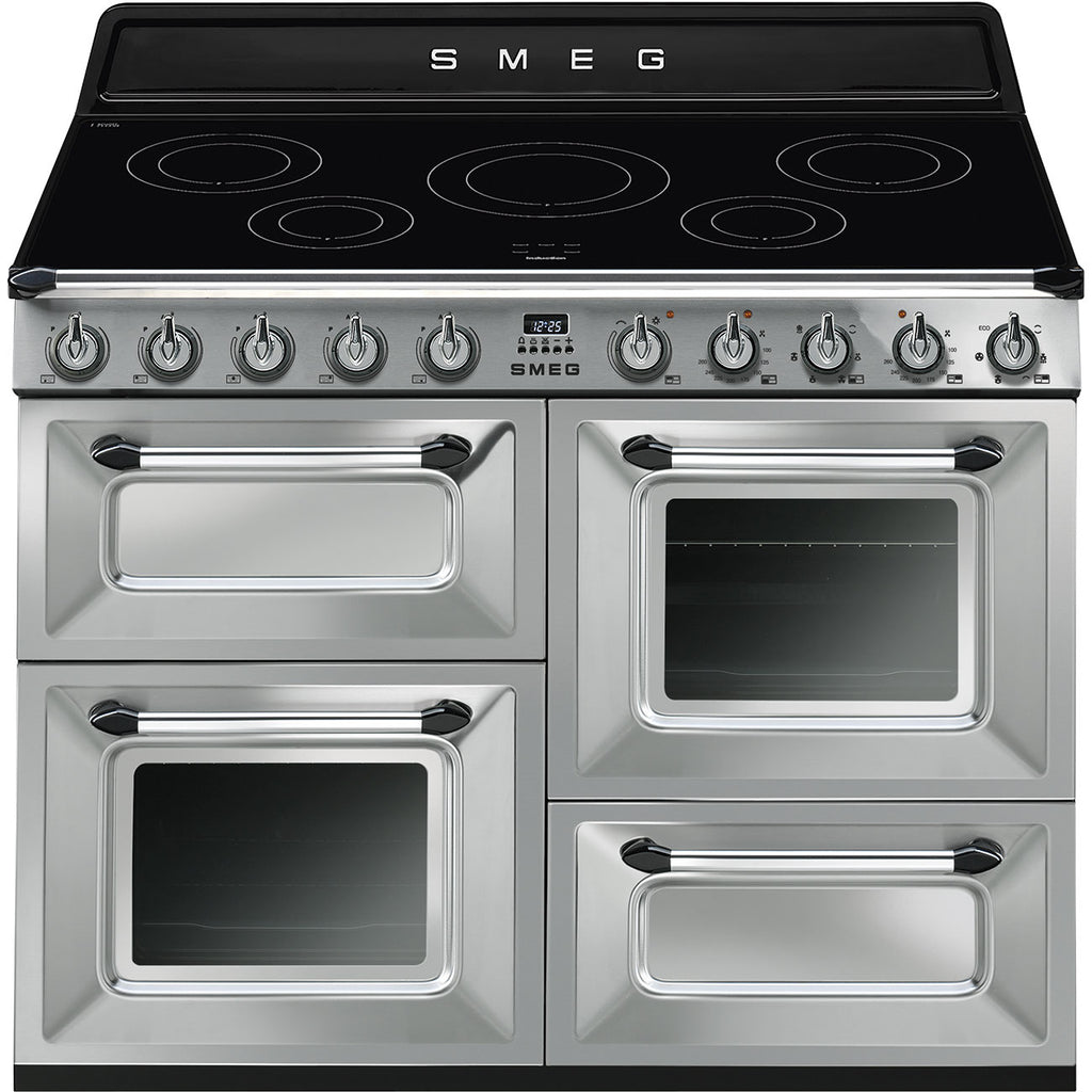 Smeg TR4110IX-1 110cm Electric Range Cooker with Induction Hob - Stainless Steel