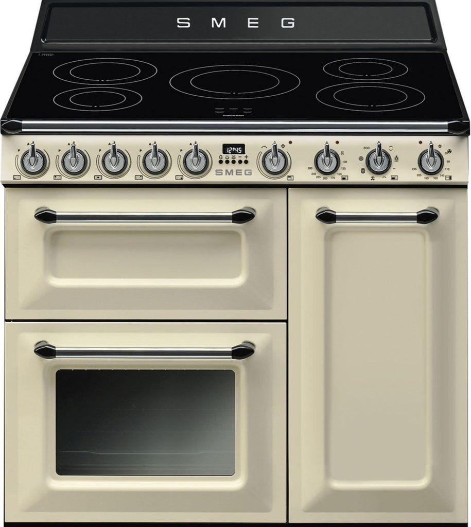 Smeg Victoria TR93IP2 90cm Electric Range Cooker with Induction Hob - Cream