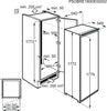Zanussi ZUNN18FS1 54cm Integrated Upright Frost Free Freezer - Sliding Door Fixing Kit - White - F Rated