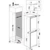 Hotpoint HMCB50501 Integrated Fridge Freezer with Sliding Door Fixing Kit - White - F Rated
