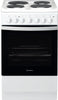 Indesit IS5E4KHW 50cm Electric Cooker with Solid Hotplate Hob - White