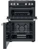 Hotpoint HDM67G0C2CB 60cm Gas Cooker - Black