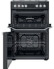Hotpoint HDM67G9C2CB 60cm Dual Fuel Cooker - Black
