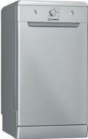 Indesit DSFE1B10SUKN Slimline Dishwasher - Silver - F Rated