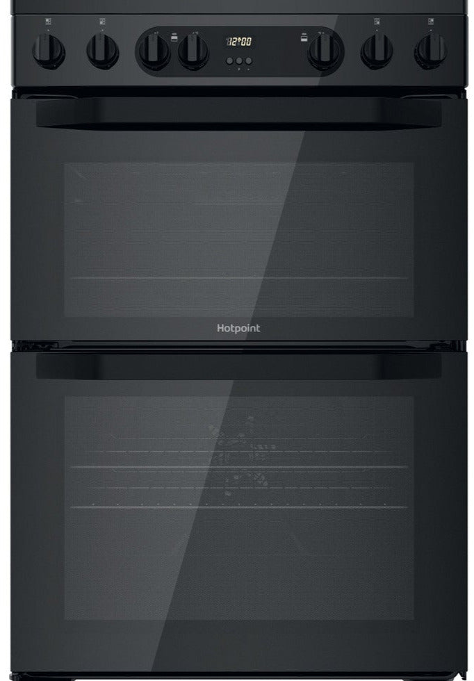 Hotpoint HDM67V9CMB 60cm Electric Cooker with Ceramic Hob - Black