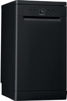 Hotpoint HSFE1B19BUKN Slimline Dishwasher - Black - F Rated