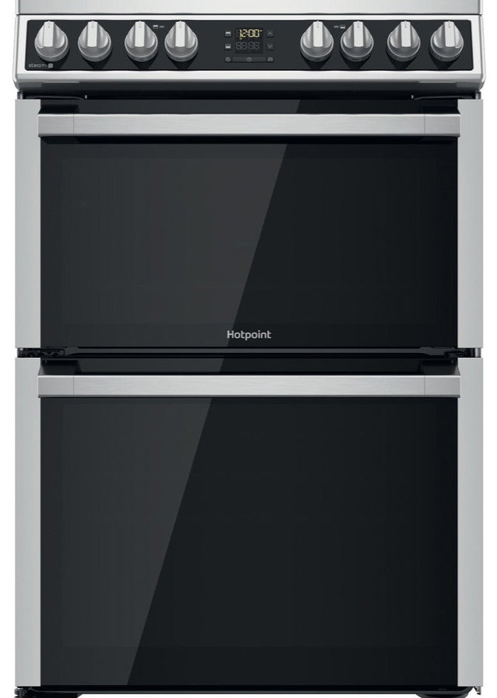 Hotpoint HDM67V8D2CX 60cm Electric Cooker with Ceramic Hob - Inox