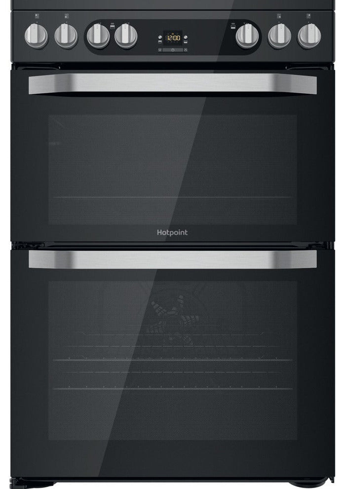 Hotpoint HDM67V9HCB 60cm Electric Cooker with Ceramic Hob - Black