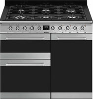 Smeg Symphony SY103 100cm Dual Fuel Range Cooker - Stainless Steel