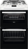 Zanussi ZCG43250WA 55cm Gas Cooker with Full Width Electric Grill  - White