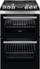 Zanussi ZCG43250XA 55cm Gas Cooker with Full Width Electric Grill - Stainless Steel